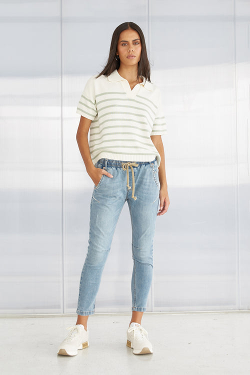Active Pearl Embellished Jeans