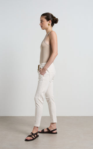Active Cream Jeans