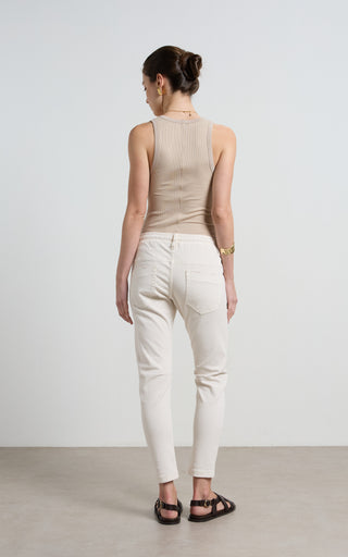 Active Cream Jeans