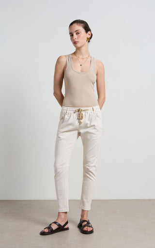 Active Cream Jeans