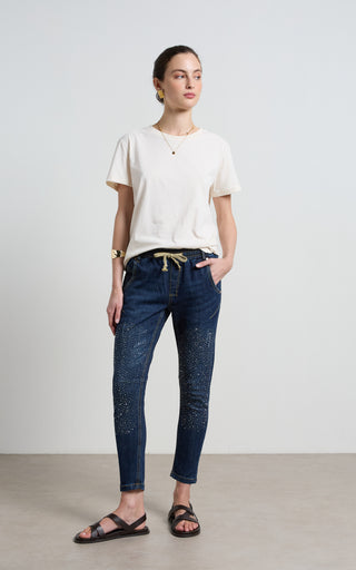 Active Crystal Embellished Jeans