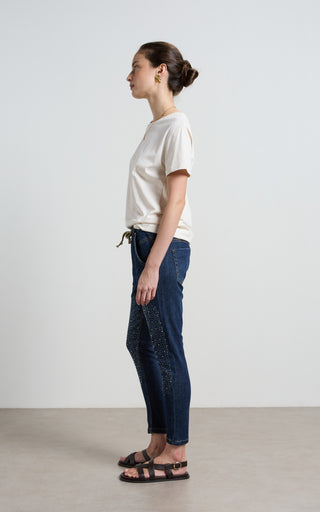 Active Crystal Embellished Jeans