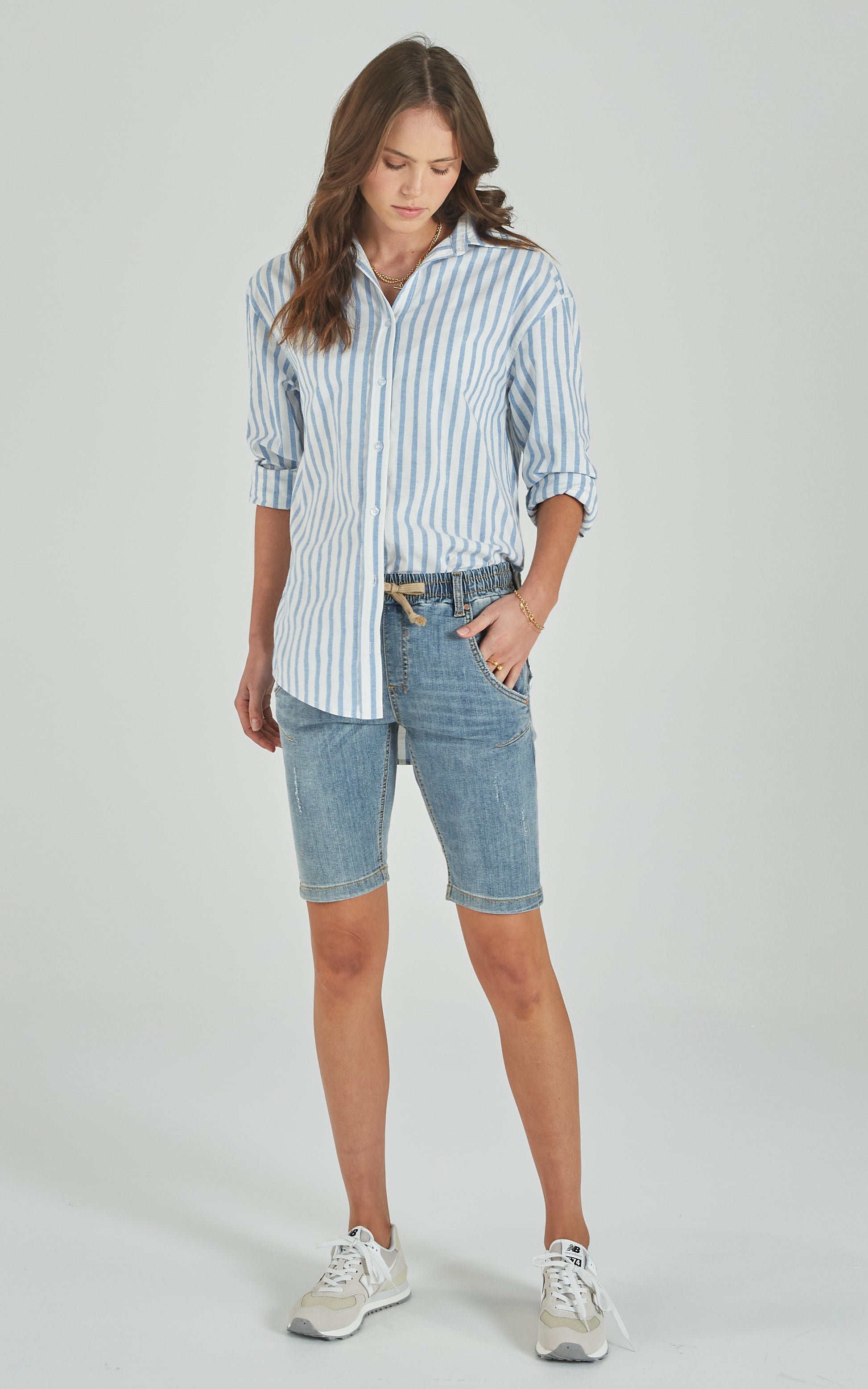 vertex Give Disgust long denim shorts womens To tell the truth valley  verdict