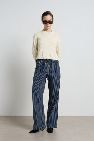Alora Stripe Denim Loose Pants