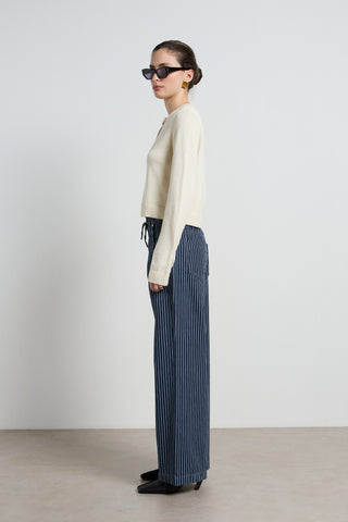 Alora Stripe Denim Loose Pants