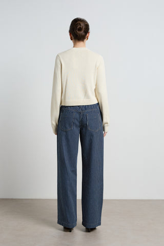 Alora Stripe Denim Loose Pants