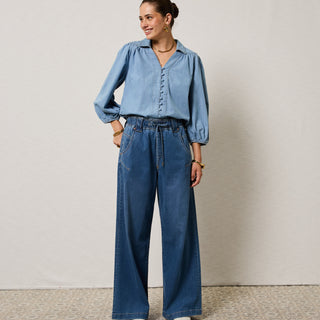 Alora Rodeo Blue Loose Pants