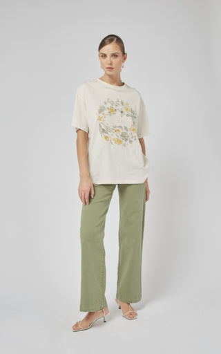 Amy Cream WL Printed Tee  DRICOPER DENIM T-Shirts.