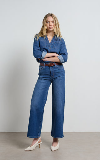 Ash Denim Pop Over Shirt