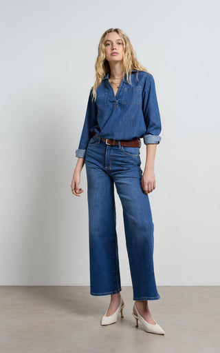 Ash Denim Pop Over Shirt