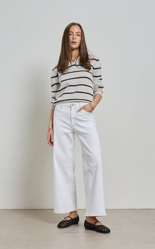 Barrie White Wide Leg Jeans