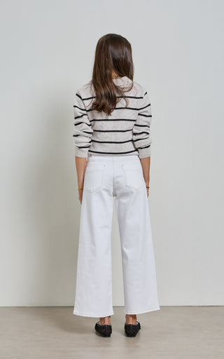 Barrie White Wide Leg Jeans