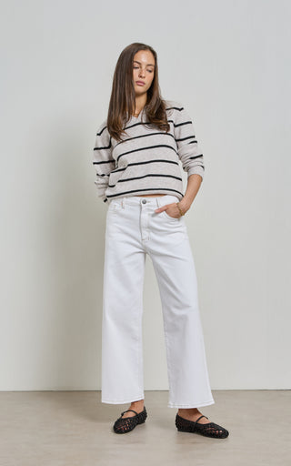 Barrie White Wide Leg Jeans