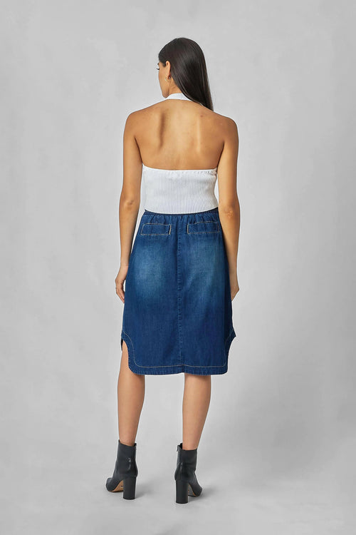 Cecil Indigo Denim Skirt