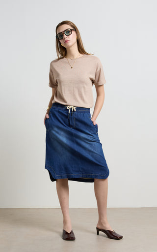 Cecil Indigo Denim Skirt