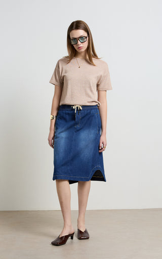 Cecil Indigo Denim Skirt