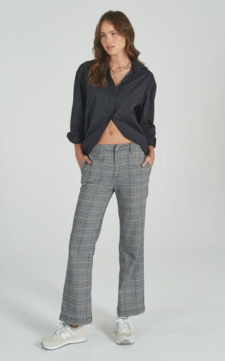 Kick Flare Ruby Check Trousers