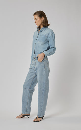 Chloe Mid Rise Barrel Jeans | DRICOPER DENIM