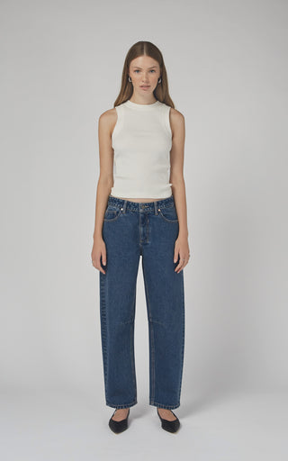 Chloe Mid Rise Barrel Jeans | DRICOPER DENIM