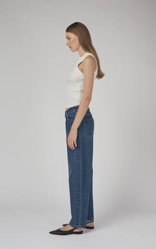 Chloe Mid Rise Barrel Jeans | DRICOPER DENIM