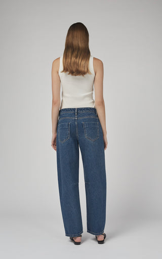 Chloe Mid Rise Barrel Jeans | DRICOPER DENIM