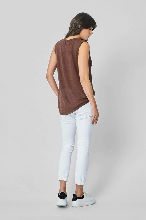 Cuffed White Jeans
