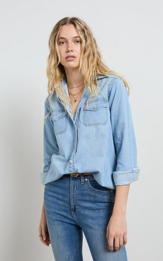 Valiant Sunbleach Denim Shirt