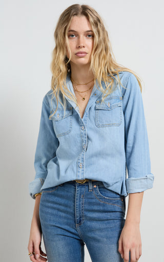 Valiant Sunbleach Denim Shirt