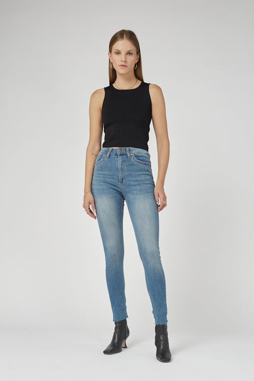 Cami Black Knit Top
