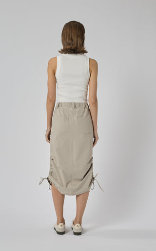 Fern Beige Active Midi Skirt