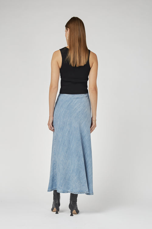 Gonna Tencel Denim Skirt