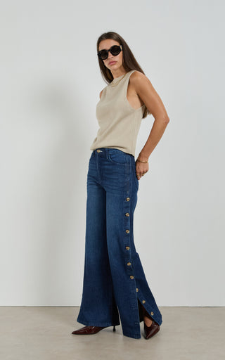 Hollie Indigo Blue Wide Leg Jeans