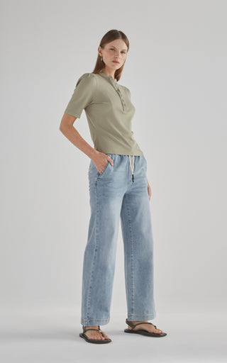 Irena Sunbleached Denim Pants