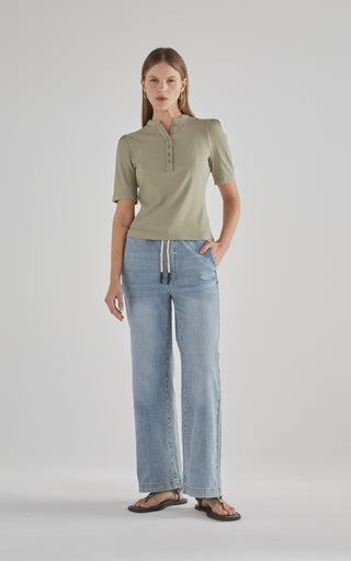 Irena Sunbleached Denim Pants