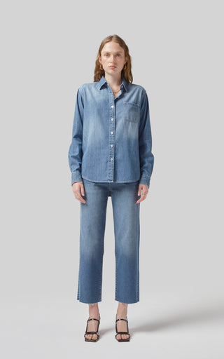 Jayda Pacific Blue Shirt | DRICOPER DENIM