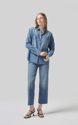 Jayda Pacific Blue Shirt | DRICOPER DENIM