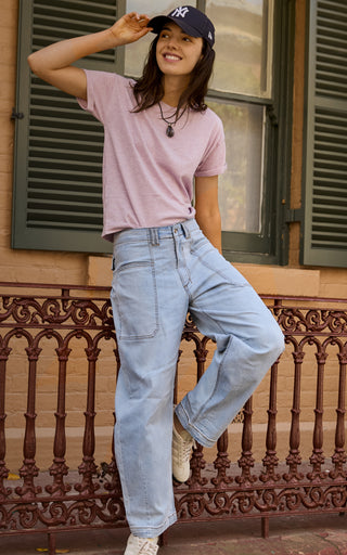 Tailored Coastal Blue Cargo Pants