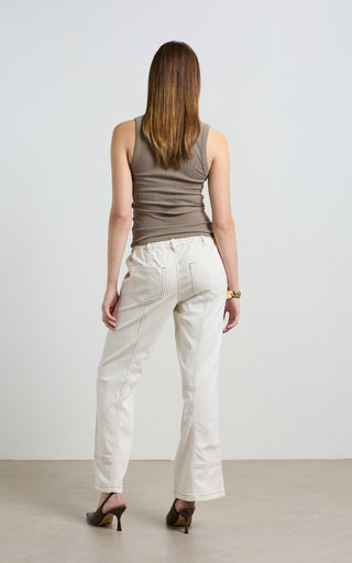 Kara Cream Tencel Pants