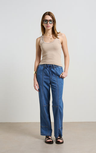 Kara Denim Tencel Pants