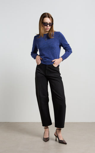Dina Black Barrel Jeans