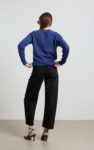 Dina Black Barrel Jeans