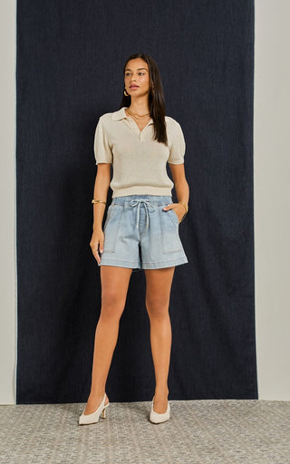 Kellina Coastal Blue Shorts  DRICOPER DENIM Shorts.