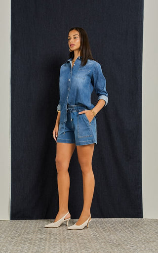 Kellina Rodeo Blue Shorts  DRICOPER DENIM Shorts.