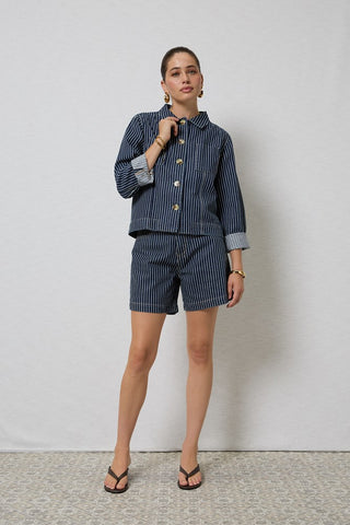 Kioky Stripe Jacket  DRICOPER DENIM Jacket.
