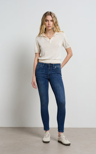 Lauren mid rise skinny jeans offering a stylish and comfortable fit for everyday wear.