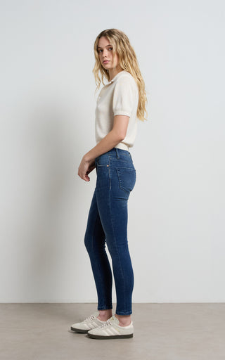 Lauren mid rise skinny jeans offering a stylish and comfortable fit for everyday wear.