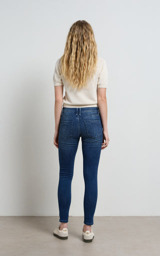 Lauren mid rise skinny jeans offering a stylish and comfortable fit for everyday wear.