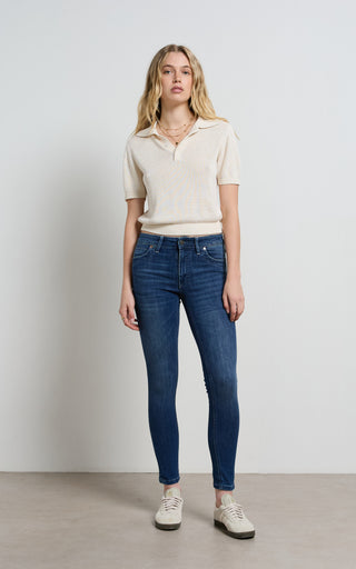 Lauren mid rise skinny jeans offering a stylish and comfortable fit for everyday wear.