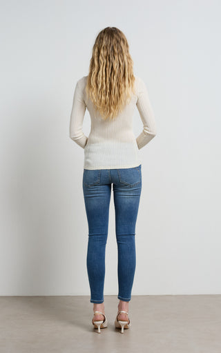 Lauren Mid Rise Insider Jeans featuring skinny mid rise jeans for a stylish, modern look