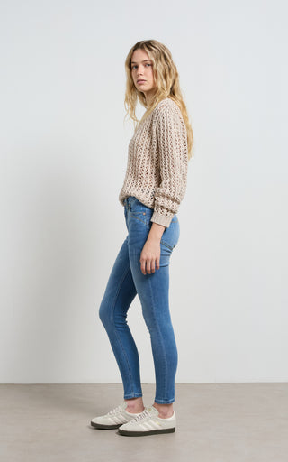 Lauren mid rise skinny jeans for women, stylish and comfortable denim fit